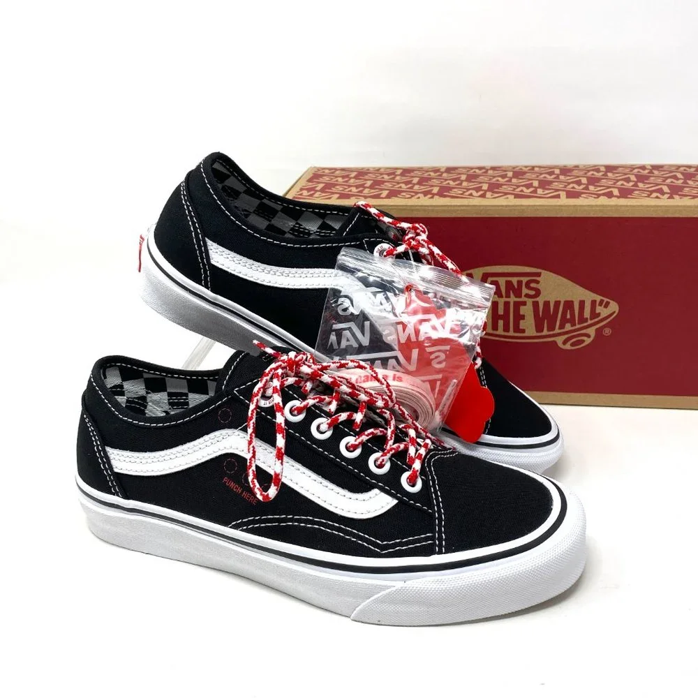 Vans Old Skool Tapered Skateboarding Checkered Women's size Canvas VN0A54F49Y4 - Picture 9 of 11